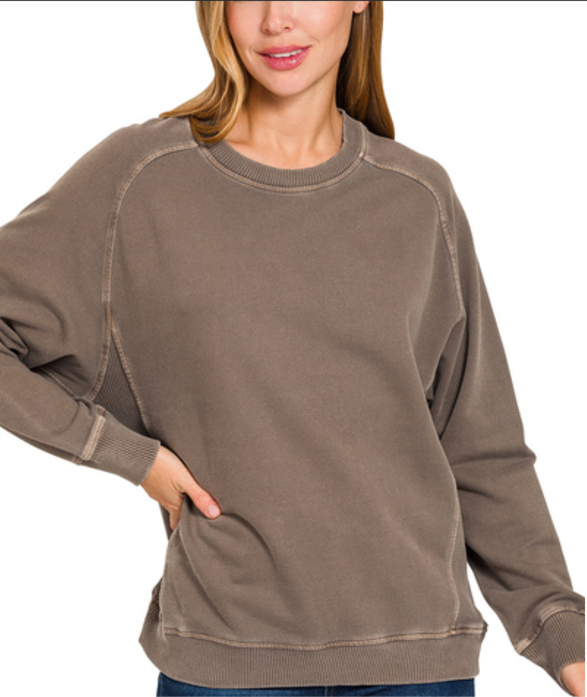Mocha Cloud Crewneck