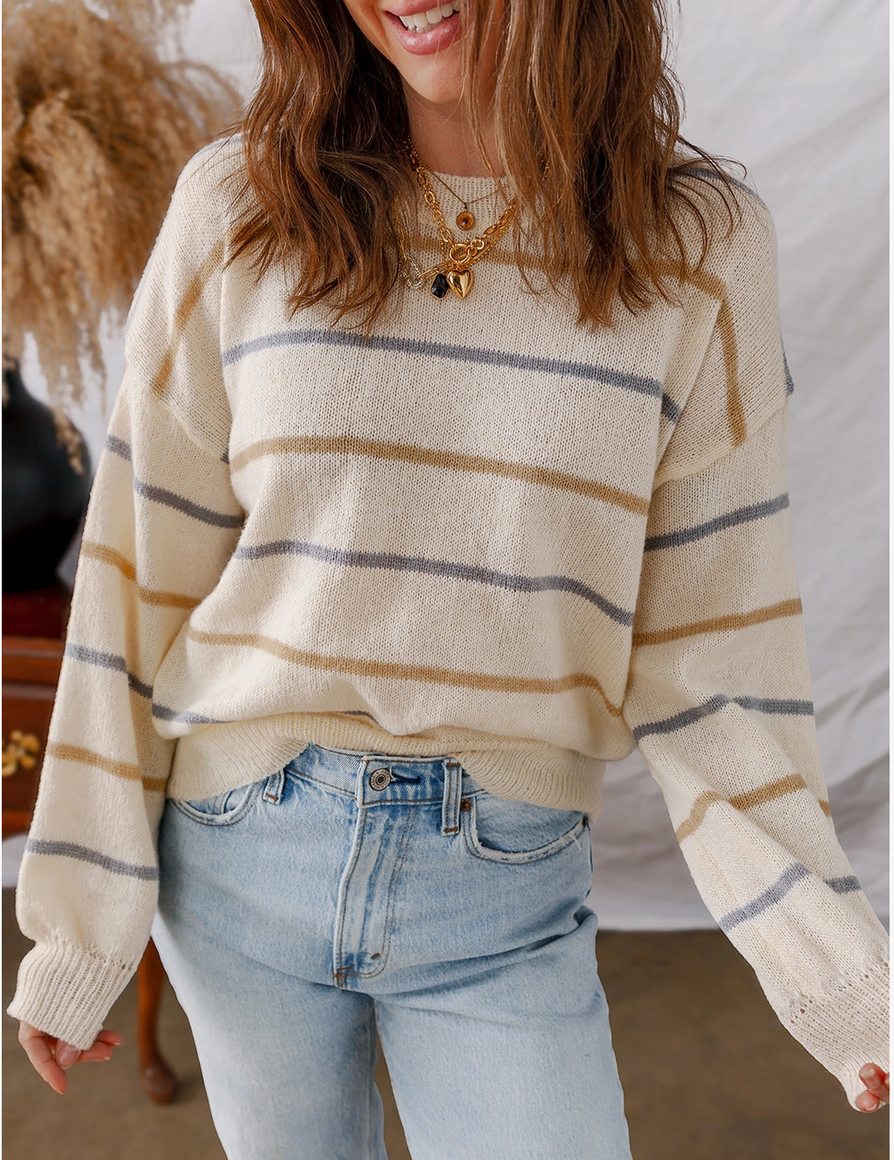 Drop Shoulder Sweater
